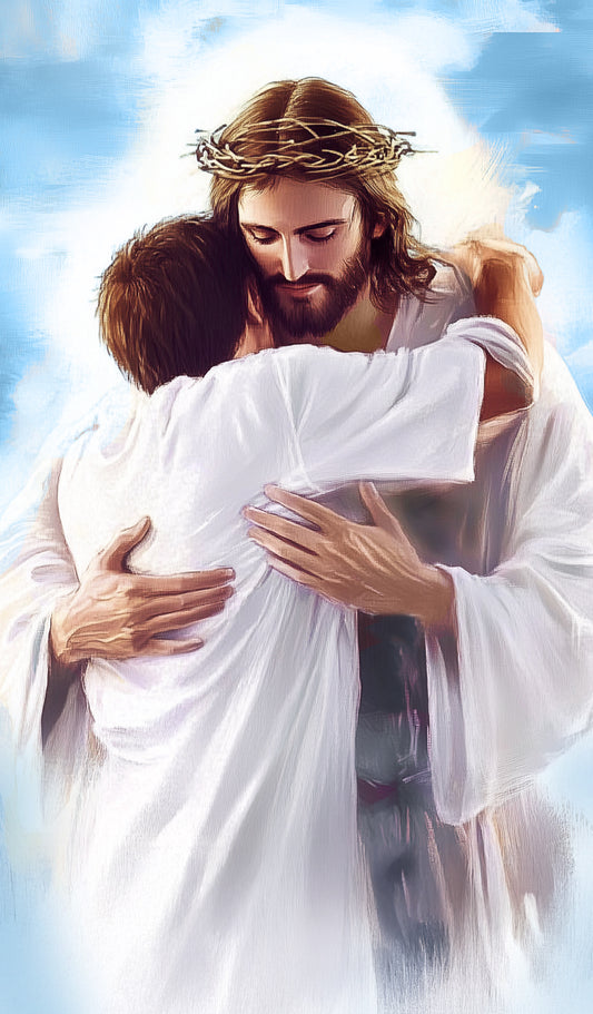 Jesus "Welcome Home" Hug